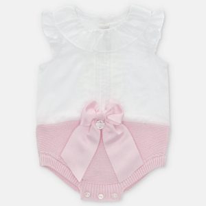 Ranita punto y tela chiara rosa