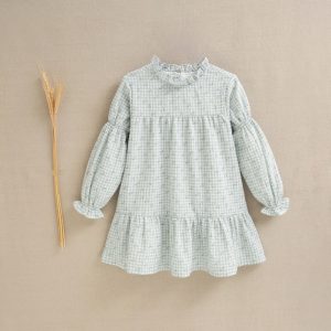 Vestido verde cerezas