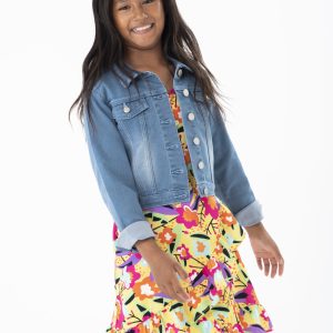 Cazadora denim lavado bleach