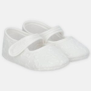 Merceditas tela blanco