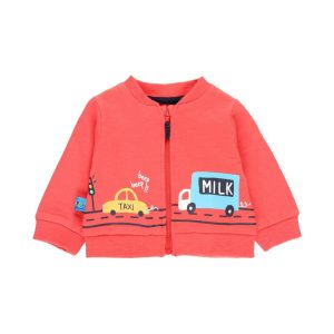 Chaqueta felpa flamé de bebé niño -BCI sandía