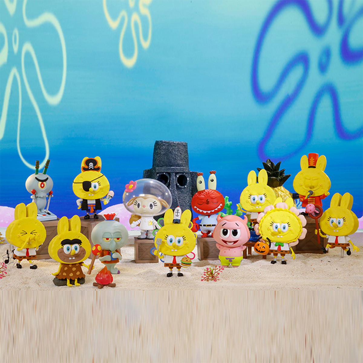 Figura Labubu × Bob Esponja – Patricio X Yaya - Imagen 2