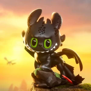 Figura de Colección Chimuelo – Dragón Negro Kawaii de Cómo Entrenar a tu Dragón