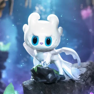 Figura de Colección Furia Luminosa – Dragona Blanca Kawaii de Cómo Entrenar a tu Dragón