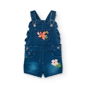 Peto denim punto flores