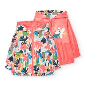 Parka reversible niña sandía