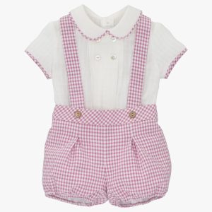 Conjunto camisa con peto lavanda