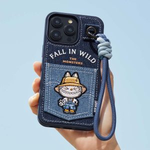 Funda con Lanyard Labubu – Serie Fall In Wild