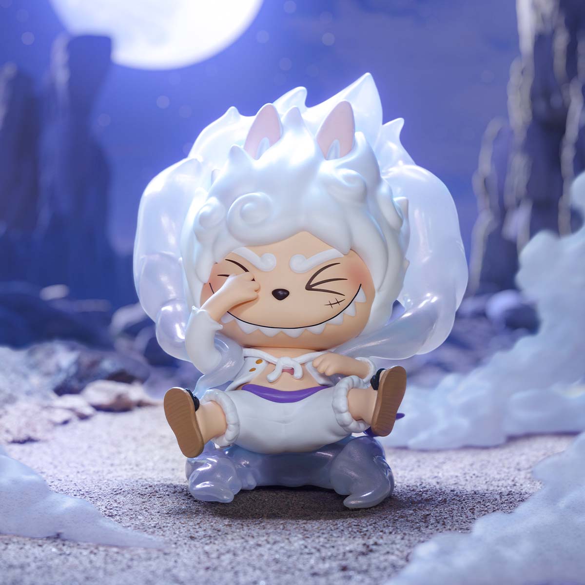 Figura Labubu × One Piece – Monkey D. Luffy Gear 5