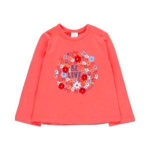 Camiseta Punto “Flores” De Bebe Niña
