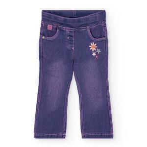 Pantalón morado flores