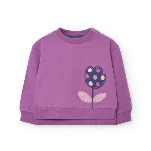 Sudadera felpa tulipán mora