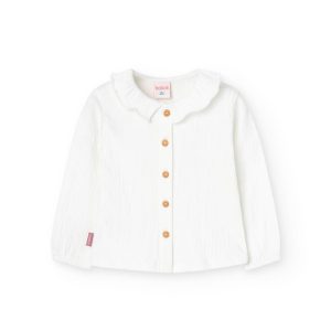 Camisa punto engomada de bebé -BCI blanco químico