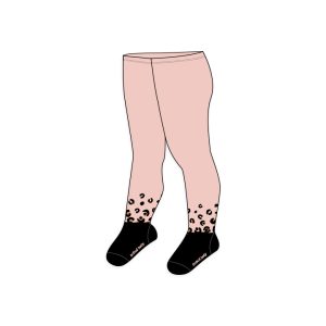 Leotardo con calcetín de bebé niña