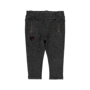 Pantalón franela punto de bebé niña
