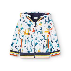 Chaqueta “letras” de bebé niño -BCI estampado letras