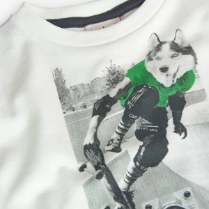 Camiseta perro skate
