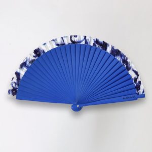 ABANICO MADERA AZUL SURKANA