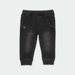 Pantalón felpa denim niño