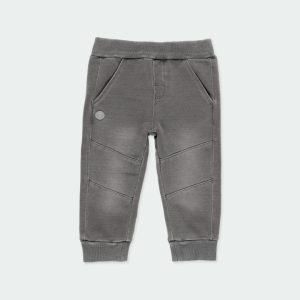 Pantalón felpa denim niño