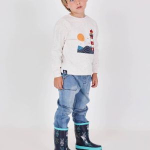 Sudadera felpa mar y faro