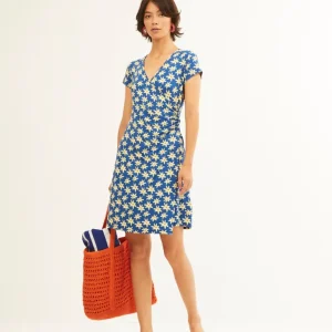 VESTIDO VISCOSA ESTAMPADO AZUL XANTIK