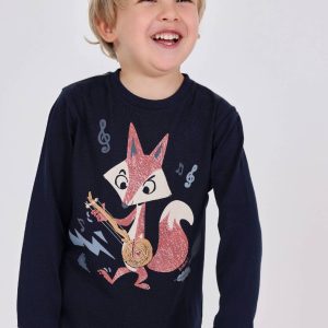 Camiseta punto básica fox marino