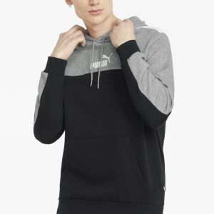 SUDADERA PUMA GRIS/ NEGRO