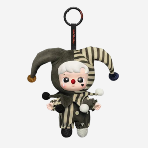 Colgante de Peluche Vinílico Silver Mist Clown – Figura de Colección Elegante y Misteriosa (Serie Why So Serious)