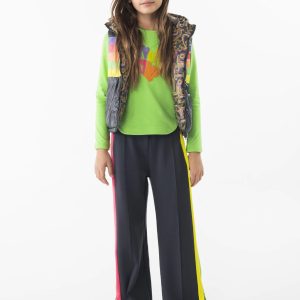 Pantalón bandas laterales niña