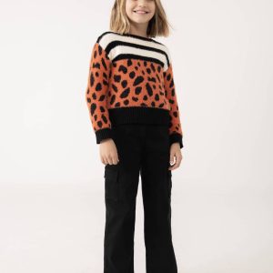 Jersey negro y salmon