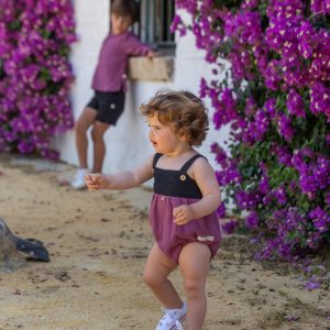 Pelele tirantes buganvilla