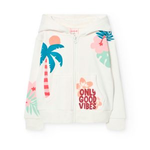 Chaqueta capucha palmeras