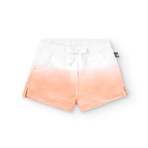 Short felpa tintado de niña peach