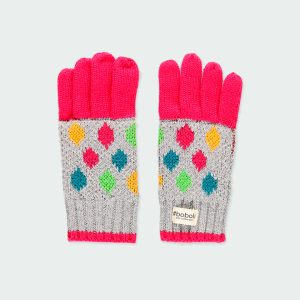 Guantes tricotosa topos niña