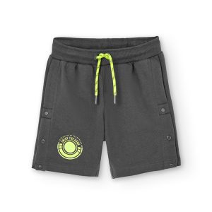 Bermudas felpa de niño antracita