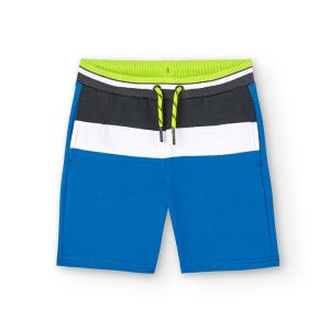 Bermudas felpa tricolor de niño arctic