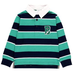 Polo piqué listado de niño -BCI listado multicolor