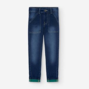 Pantalón denim punto elástico -BCI BLUE