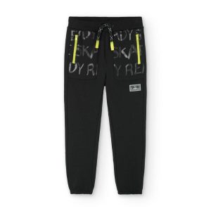 Pantalón felpa de niño -BCI NEGRO
