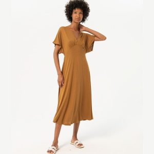VESTIDO LARGO CAMEL SURKANA