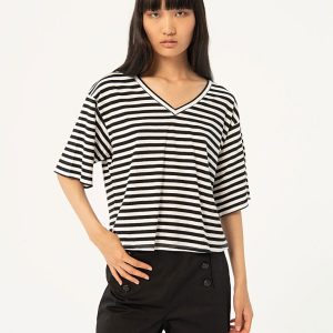 CAMISETA RAYAS NEGRA SURKANA