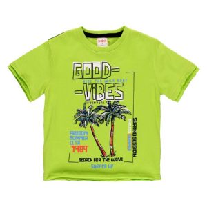 Camiseta punto de niño -BCI green