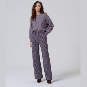 PANTALÓN VISCOSA ESTAMPADO LILA SURKANA