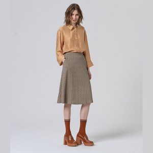 FALDA VISCOSA ESTAMPADA AZUL SURKANA