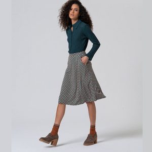 FALDA VISCOSA ESTAMPADA SURKANA