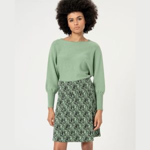 FALDA CORTA ESTAMPADA VERDE SURKANA