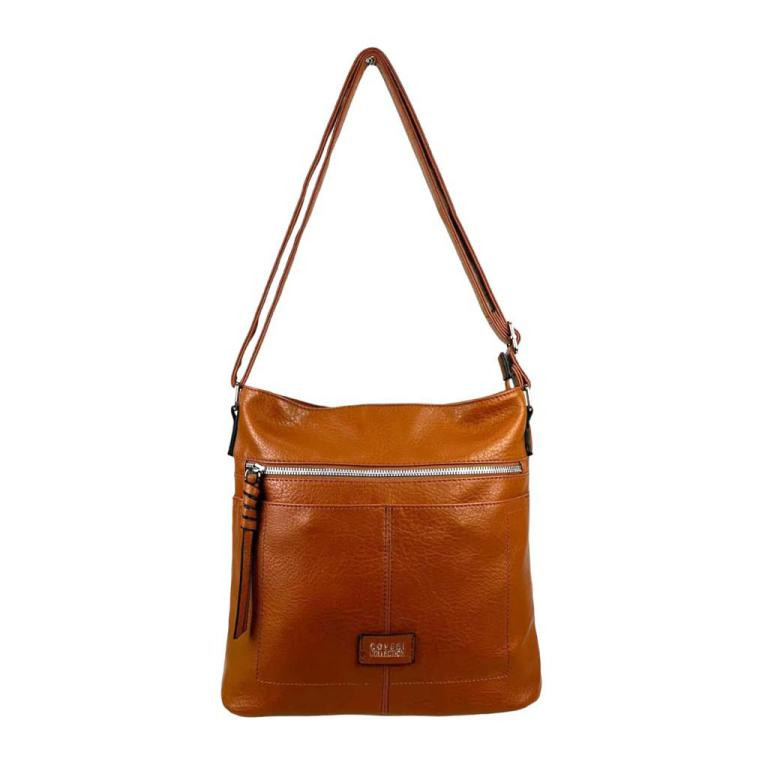 Amplia Mochila Coveri Collection en Nylon para Mujer con 2 Bolsillos Frontales y Trasero con Rejilla - Imagen 2