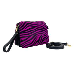 Bolso de Mano Animal Print de Piel con Pelito y Gran Calidad para Mujer