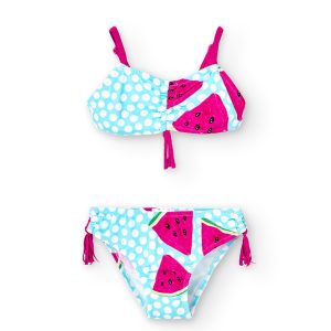 Bikini topitos de niña estampado topos